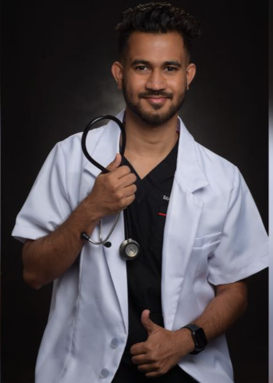 Dr. Shahrukh Khan Bahadur, associated with Neuro Polyclinic